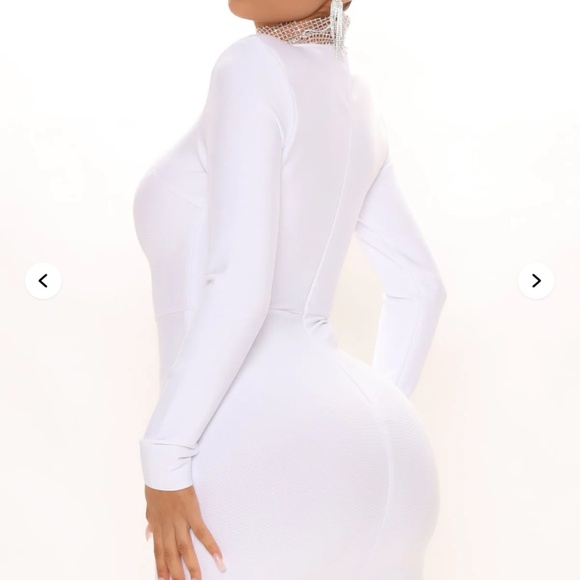 Mini White Dress - Picture 3 of 4